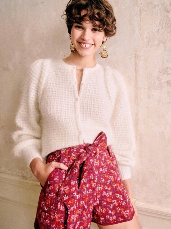 Sezane Sweaters - Sezane Anouk Jumper Sweater Cardigan Size XS Ecru Cream Off White